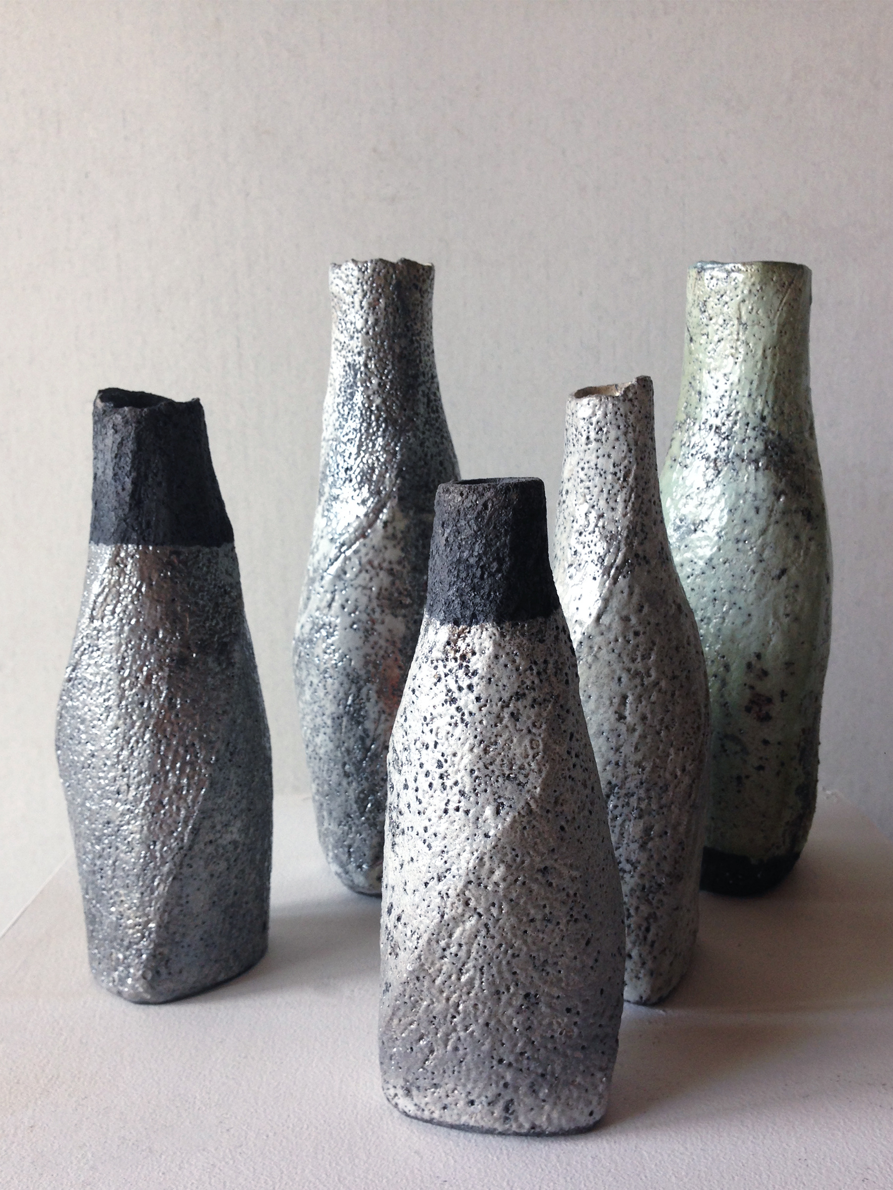RAKU VASES Valerie Restarick
